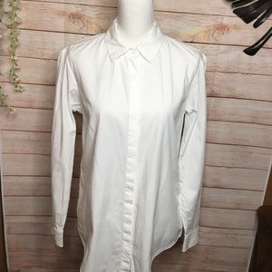 Michael Stars white buttons down shirt S